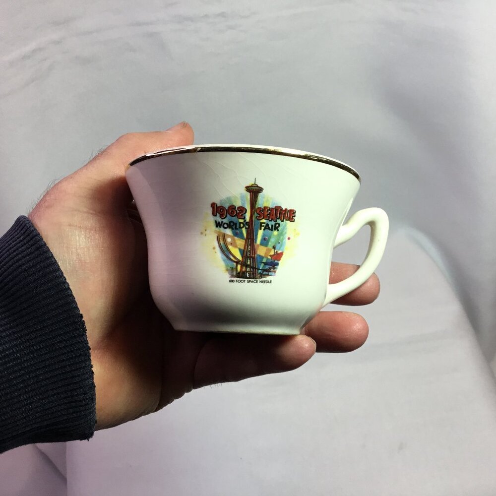 1962 Washington Seattle World's Fair Tea Cup Seattle Space Needle